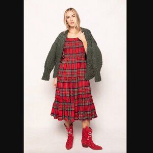 Ivy City Co Madeline Dress in Holiday Plaid Size  XL